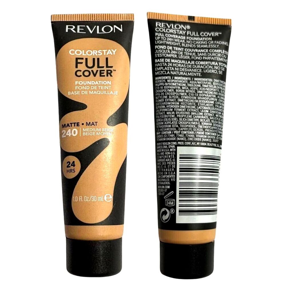 Revlon ColorStay Full Cover Foundation 240 Medium Beige Matte Finish